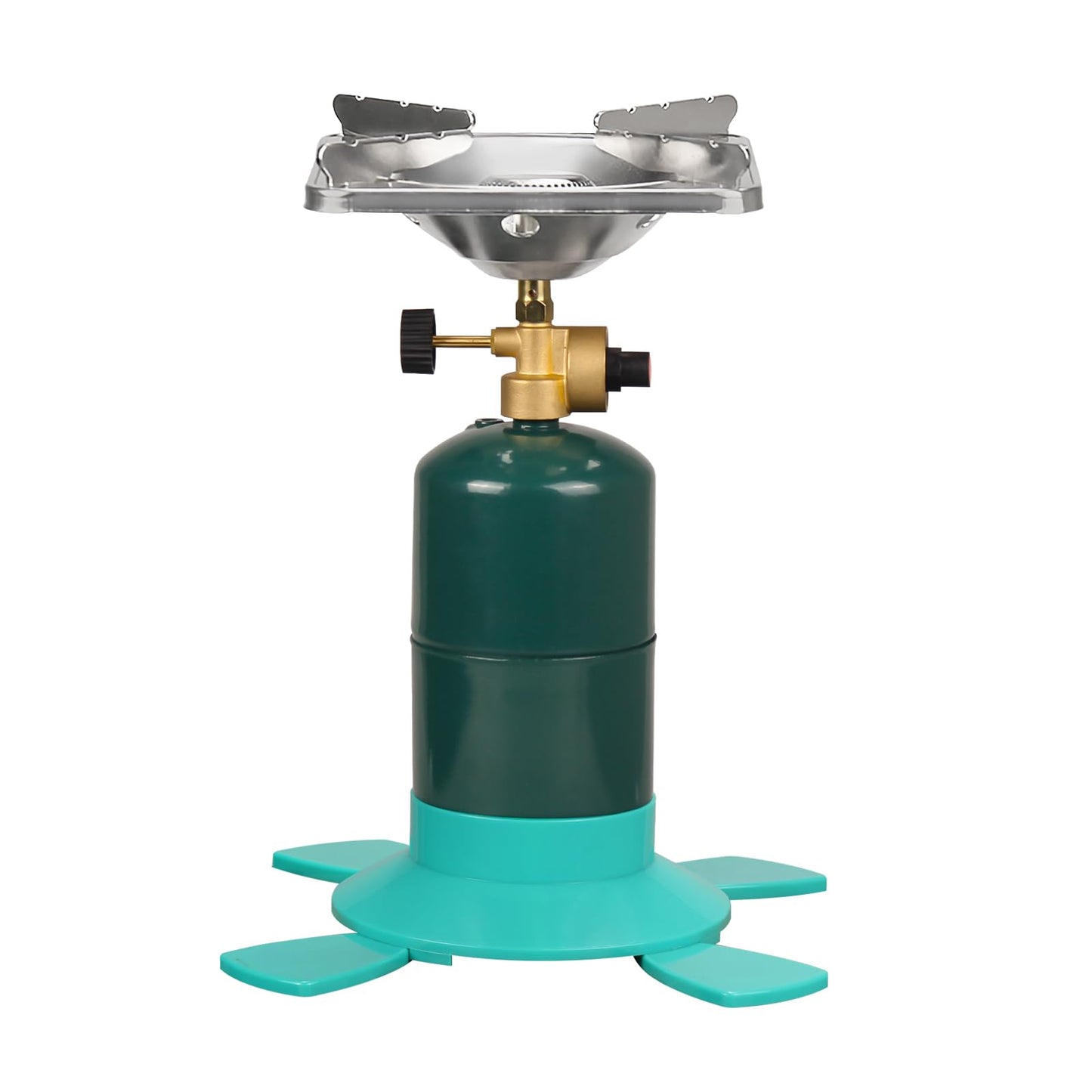 DOMINOX 10000 BTU Propane Camping Stove Portable Adjustable Flame Camping Stove with Gas Cylinder Base Portable Backpacking Stove for Camping Outdoor Travel Hiking